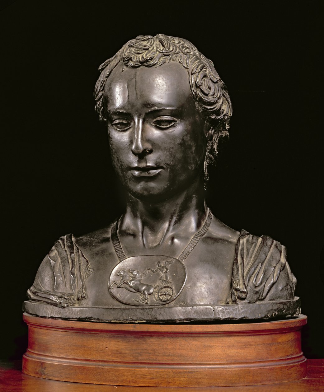 Egy úriember mellszobra (bronz) alkotó: Donatello