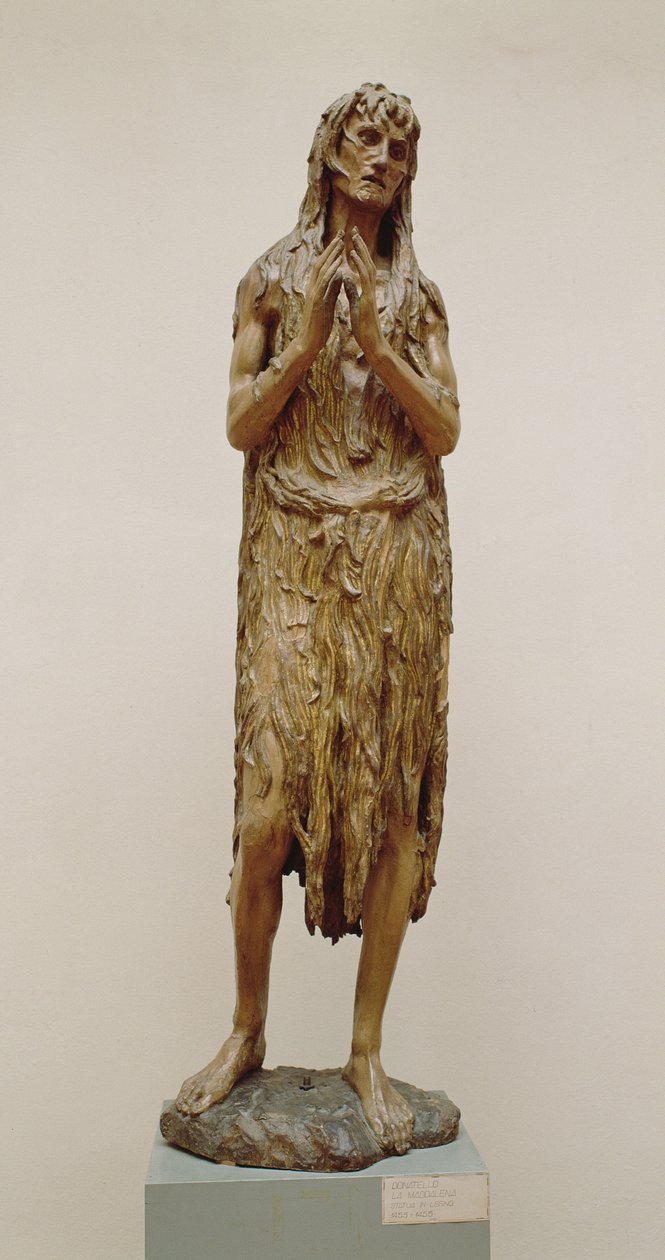 Bűnbánó Magdolna, 1453-55 körül (fa) alkotó: Donatello