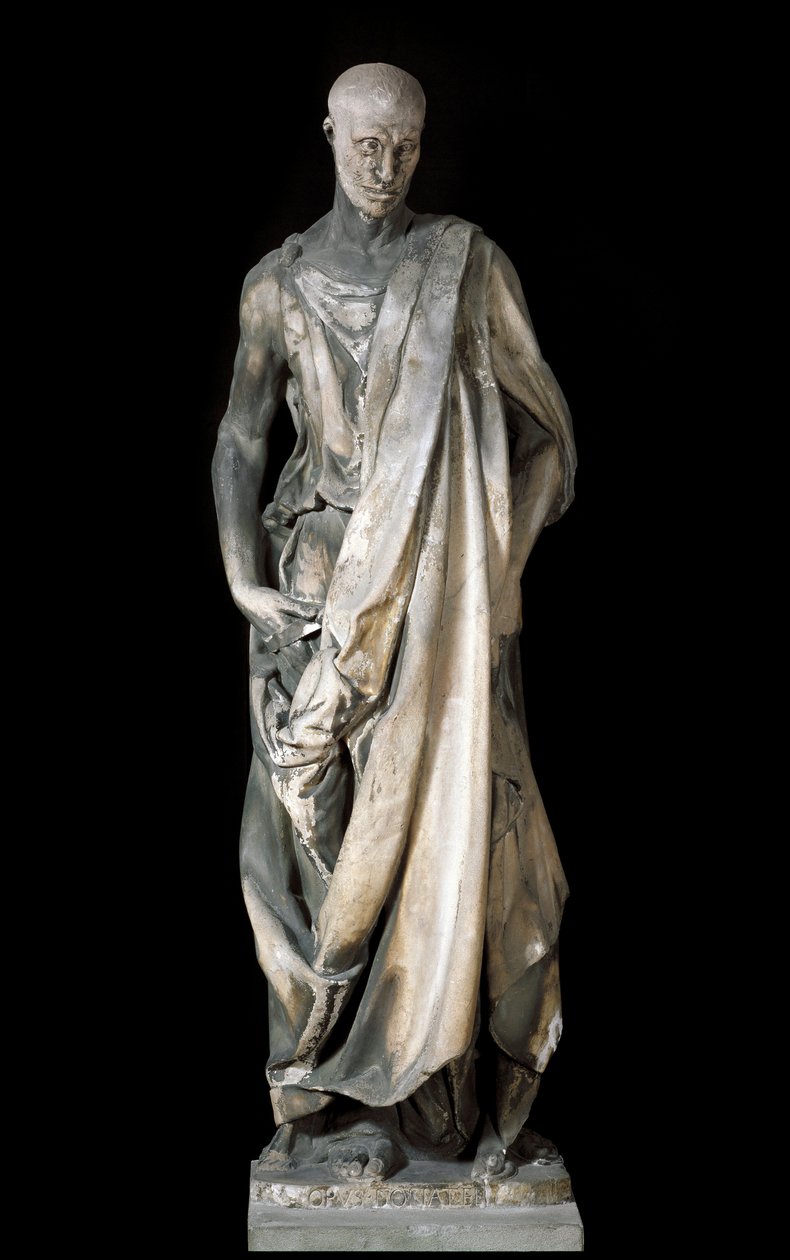 Habakuk (szintén Zuccone) vagy Elizeus (Habakuk (Habakuk, Habakuk, Habakuk, Habakuk, Havakuk) vagy Elizeus). Donatello (Donato di Niccolo di Betto Bardi) márványszobra. alkotó: Donatello