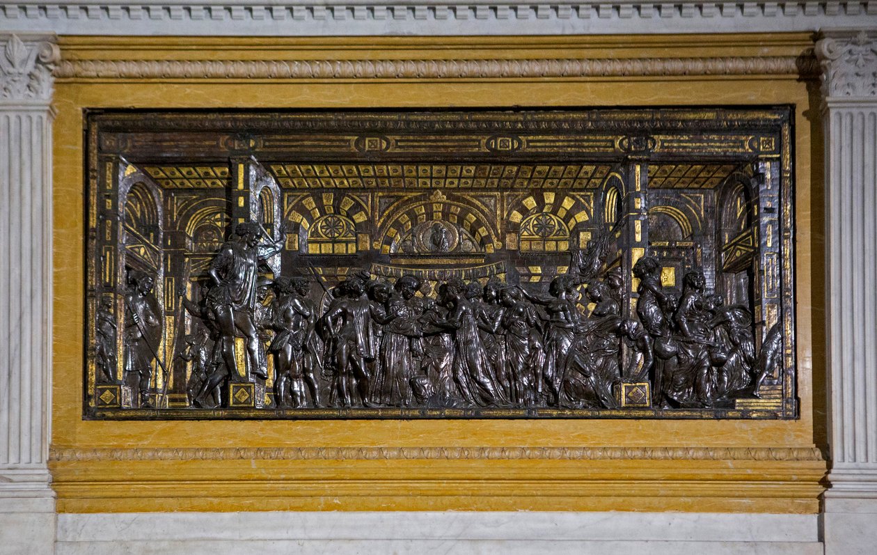 Base relief (bronz) alkotó: Donatello