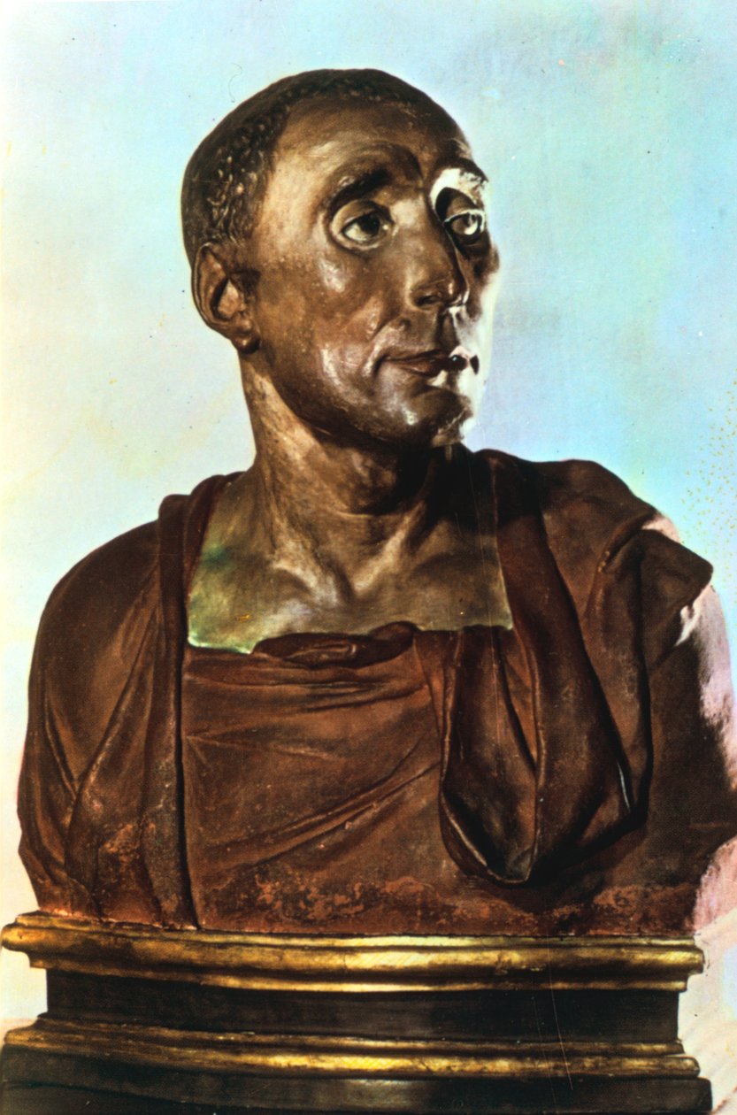 Niccolo da Uzzano mellszobra, 1430-as évek alkotó: Donatello