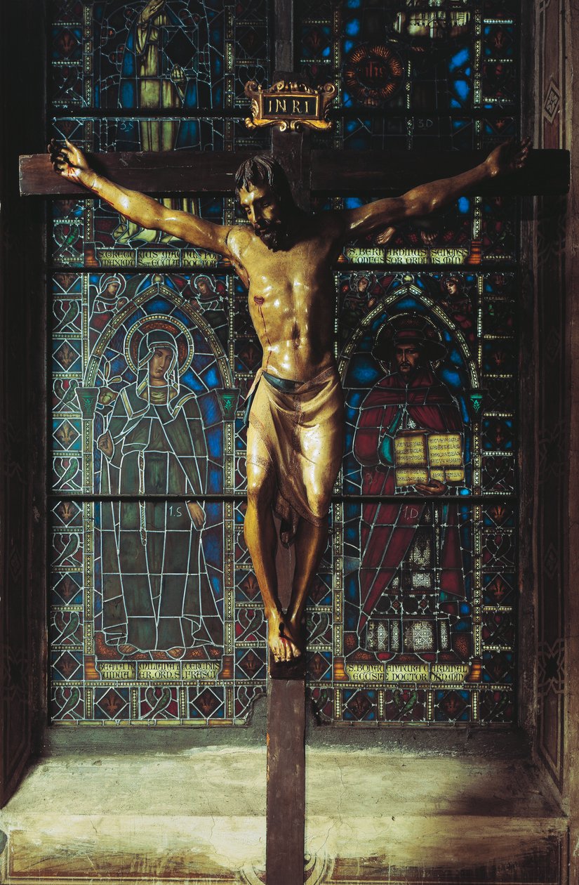 Olaszország, Firenze, Santa Croce templom, feszület alkotó: Donatello