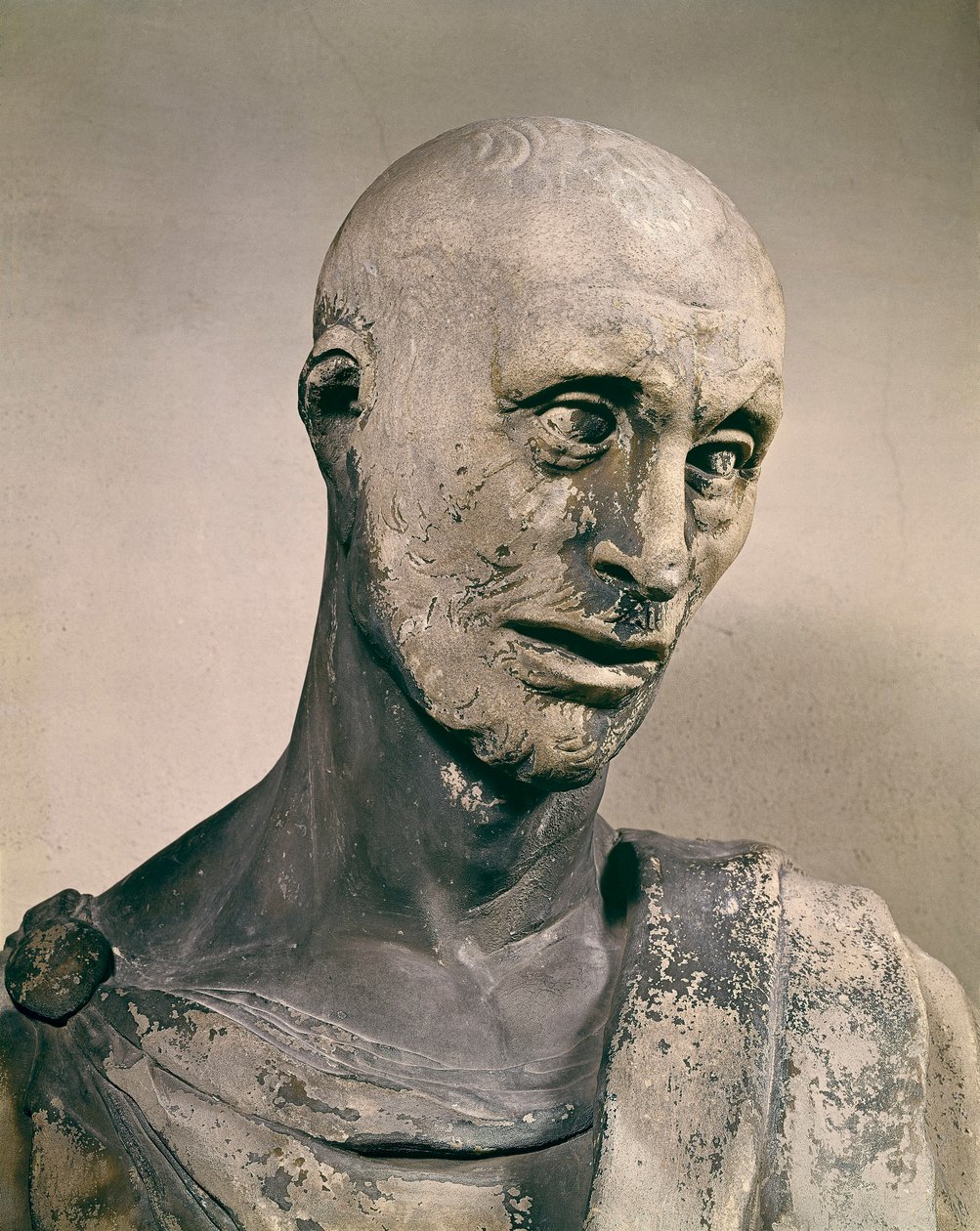 ""Habakuk próféta (Habakuk, Habakuk, Habakuk, Abakouk, Havakuk)" Donato márványszobra, Betto Bardi dit Donatello (1386-1466) 1427-1436 Firenze, Museo dell