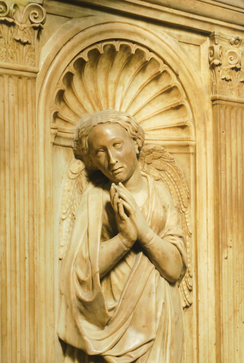 A három teológiai erény egyike, részlet XXIII. János antipápa mauzóleumából, Donatello (1386-1466), San Giovanni Battista keresztelőkápolnája, Firenze. Olaszország alkotó: Donatello