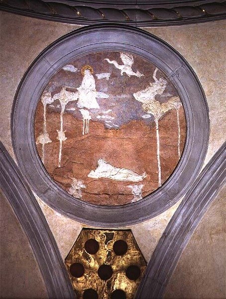 Pátmoszi Szent János, spanrel medalion, 1425 körül (gipsz) alkotó: Donatello