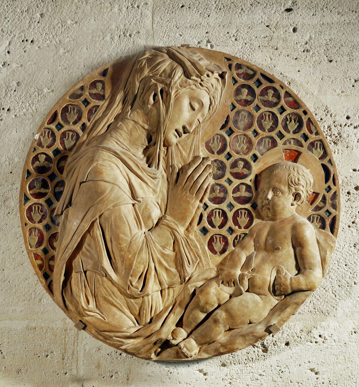 A gyermeket imádó Szűzanya, " Madonna Todi " ... alkotó: Donatello