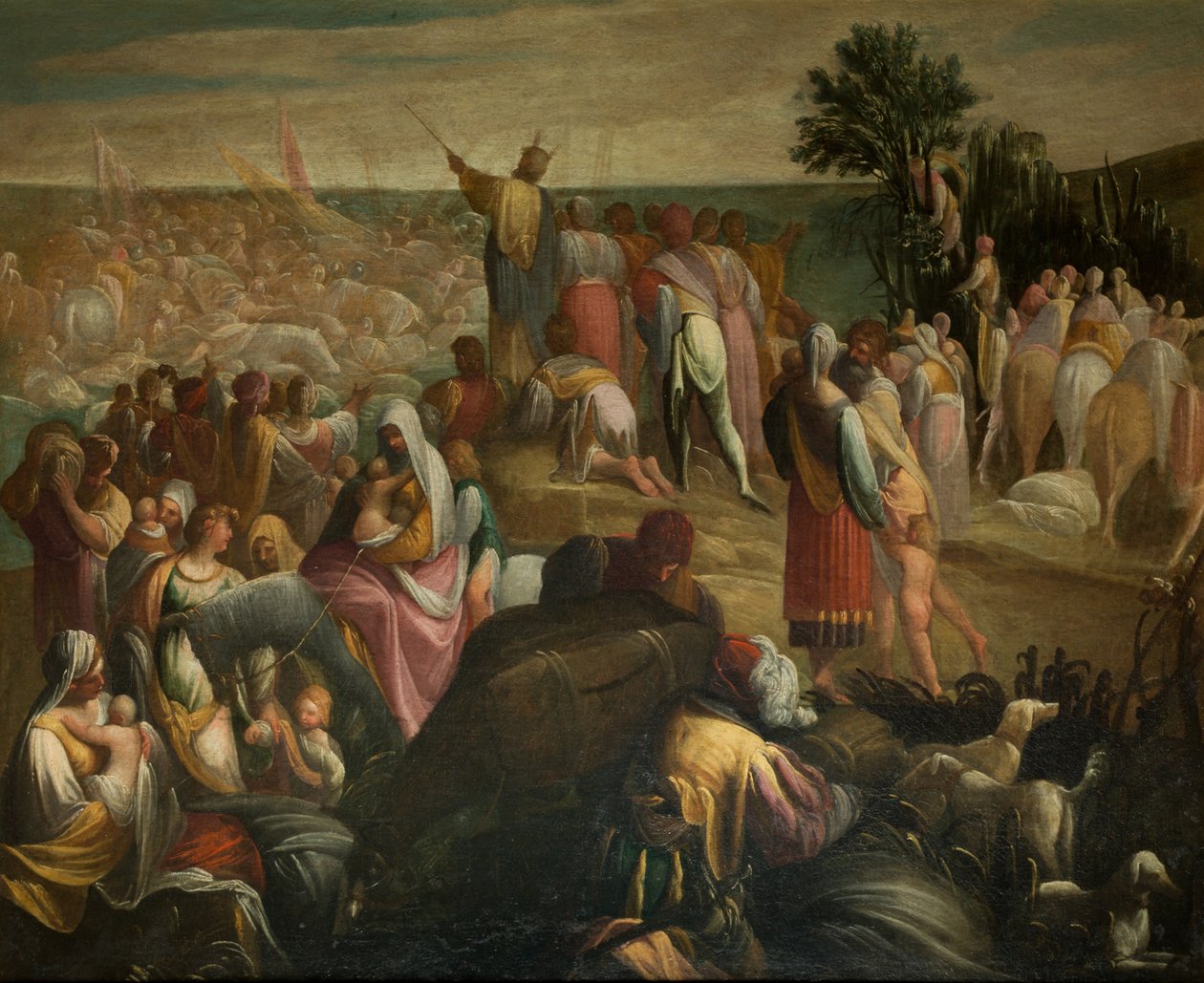 Az izraeliták átkelése a Vörös-tengeren, kb. 1610. alkotó: Donducci