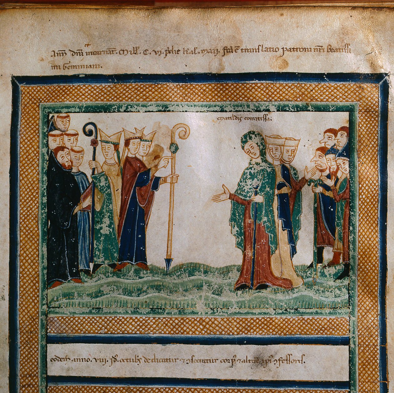 Toszkánai Matilda Feladó: Vita Mathildis di Donizone di Canossa, 1111 és 1115 között alkotó: Donizone di Canossa