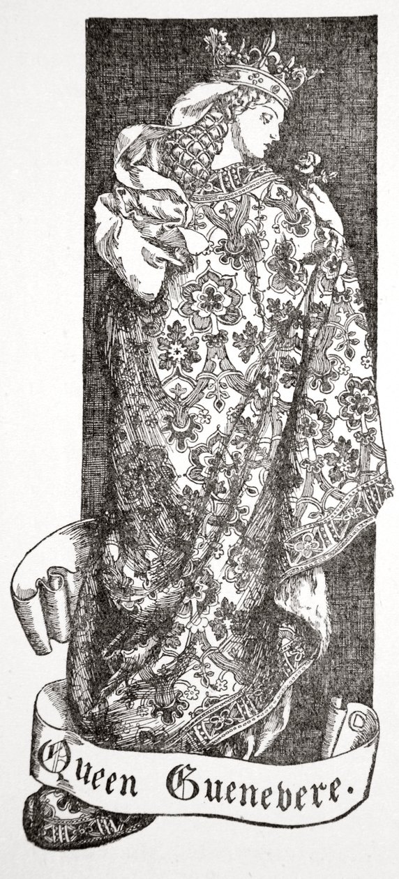 "Guenevere királynő", 1905. alkotó: Dora Curtis