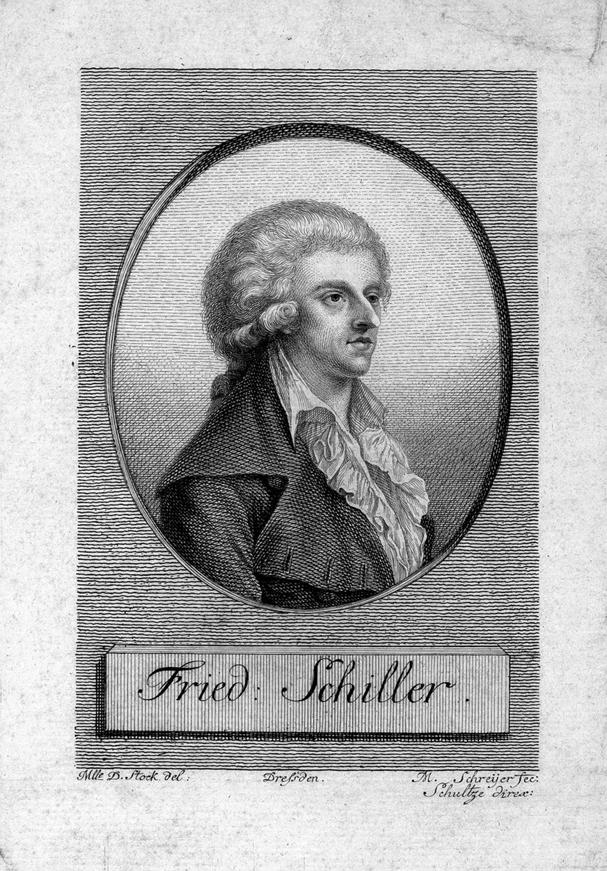 Friedrich von Schiller portréja 1759-1805 alkotó: Dora Stock