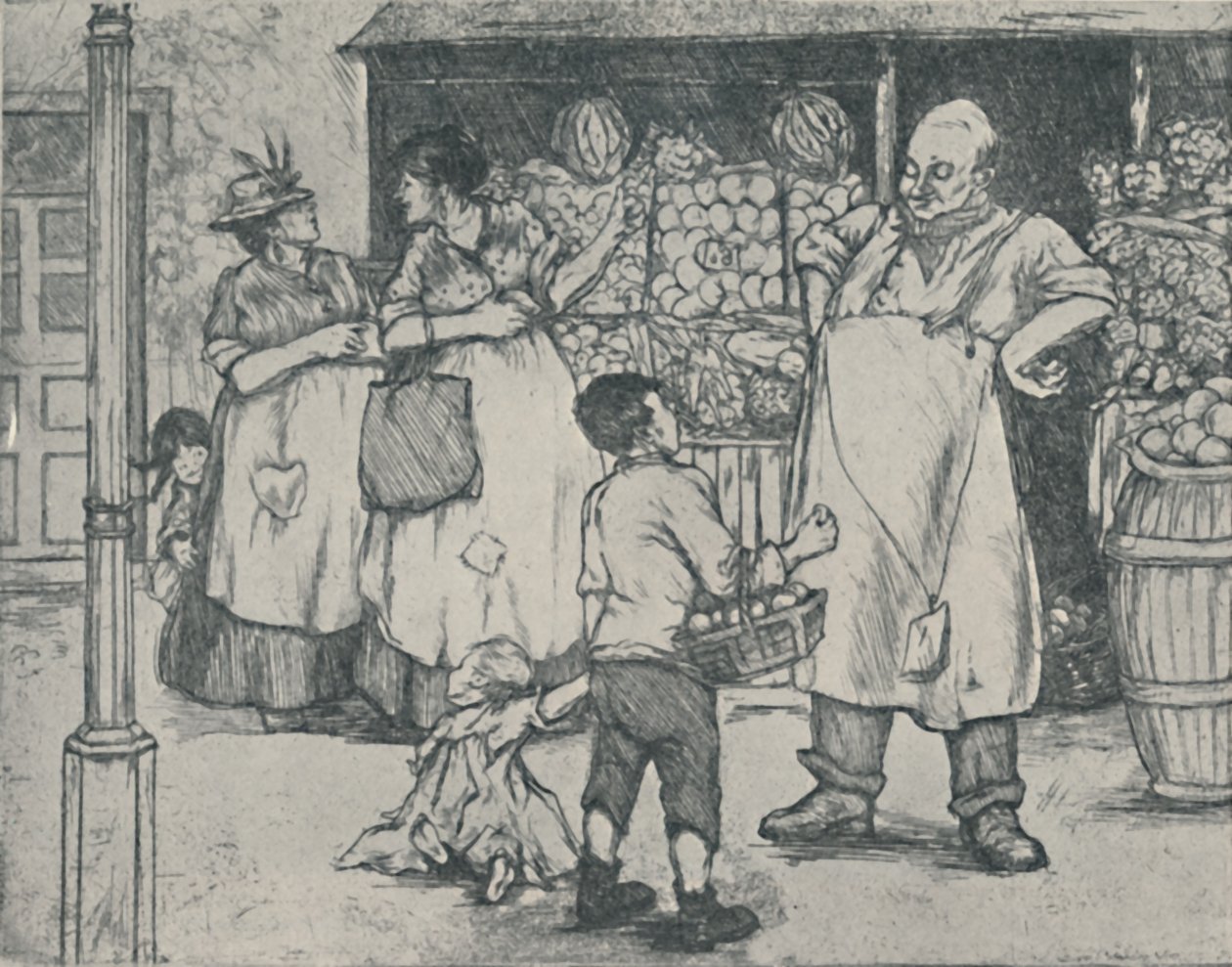 Marketing a külvárosban, 1920 alkotó: Doris Davis