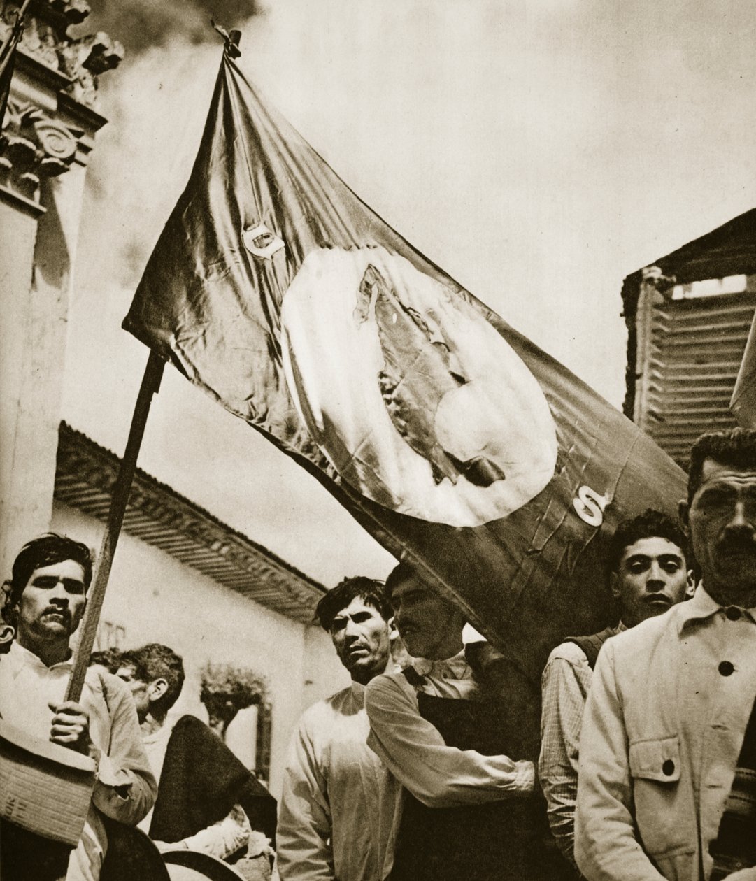 A National Synarchist Union tagjai, Mexikó, 1930-40-es évek (bw fotó) alkotó: Doris Hedyn
