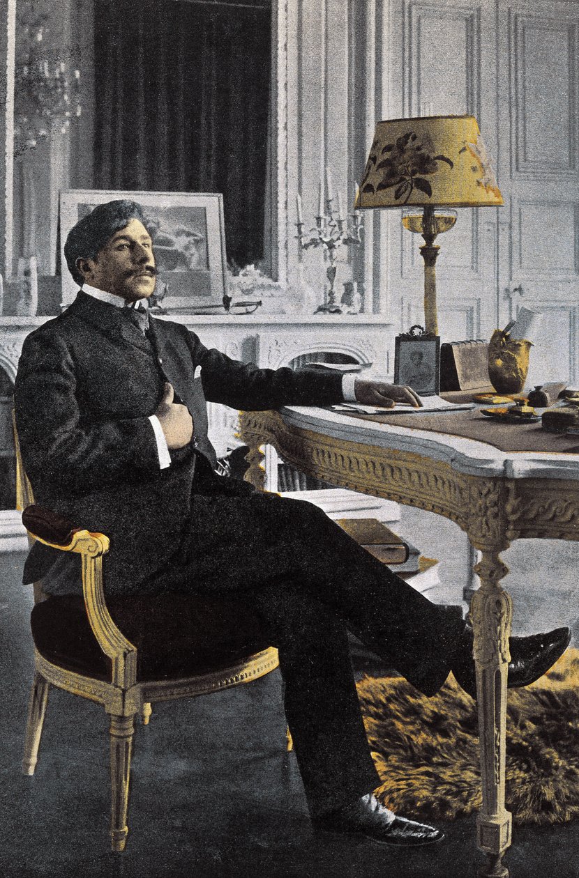 Paul Adam (1862-1920), francia író portréja - Paul Adam francia író - fotó: Paul Francois Arnold Cardon (1858-1941) (Dornac) alkotó: Dornac