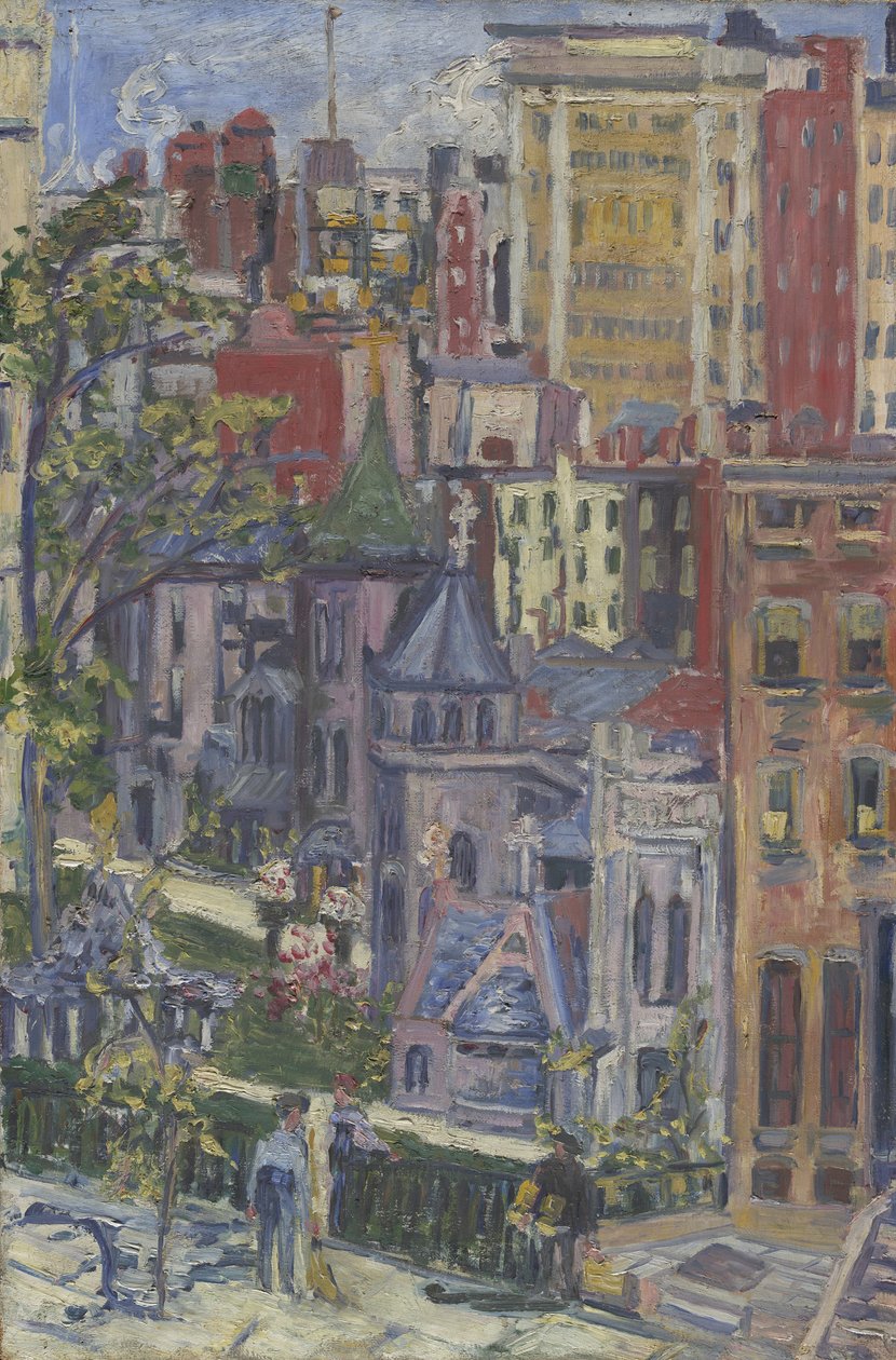 New York: The Little Church around the Corner, 1920 alkotó: Dorothea Adelheid Dreier