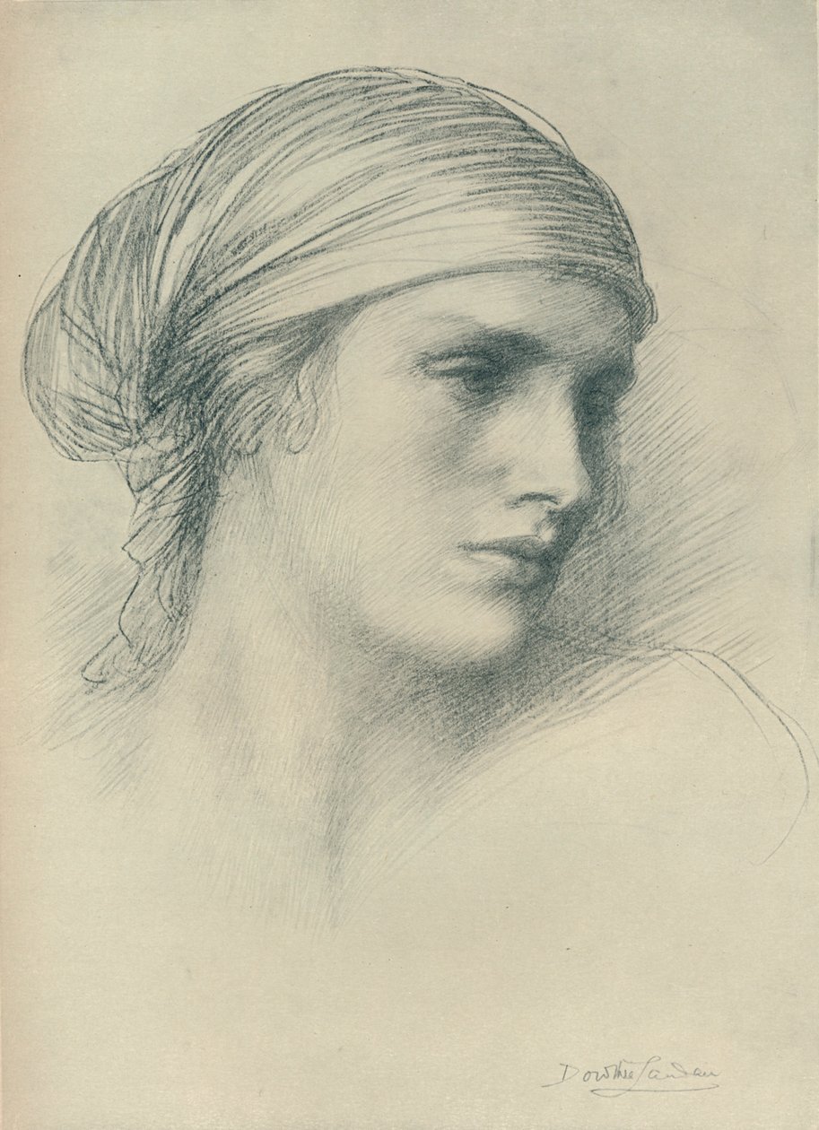 Tanulmány egy fejről, 1916 alkotó: Dorothea Landau