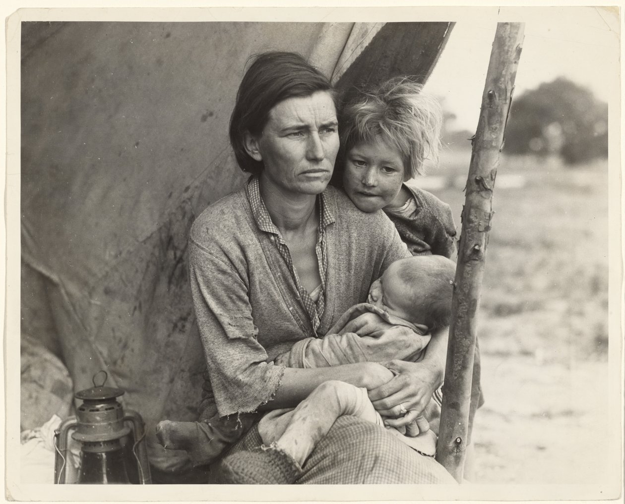 Nincstelen borsószedők, Kalifornia alkotó: Dorothea Lange