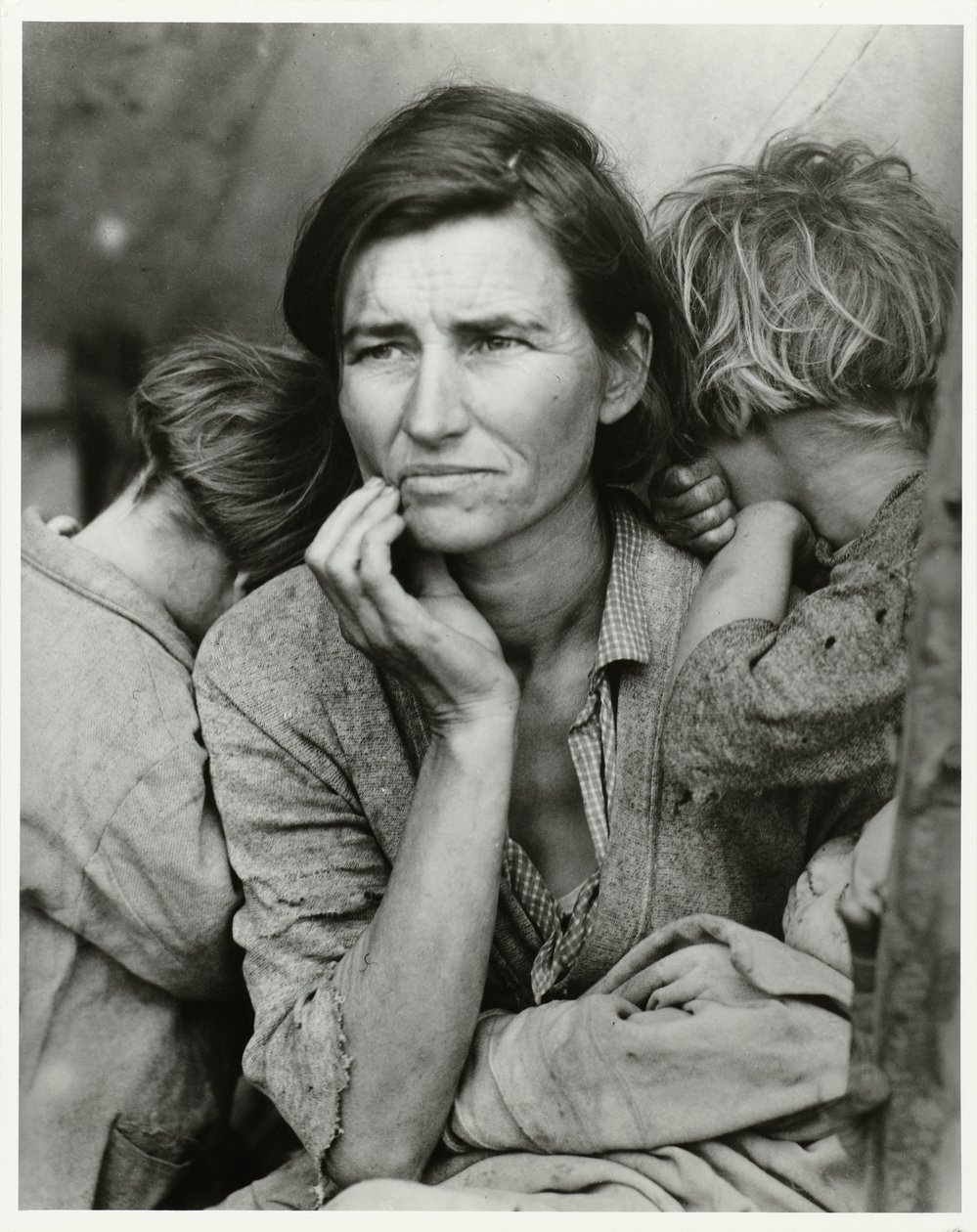 Florence Owens Thompson portréja Migráns anya, 1936 (eredeti cím) alkotó: Dorothea Lange