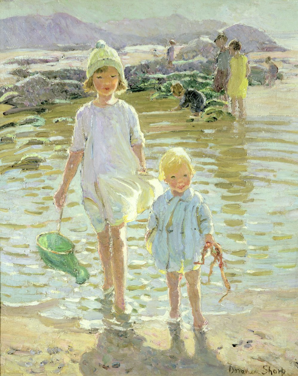 Gyermekek a tengerparton alkotó: Dorothea Sharp