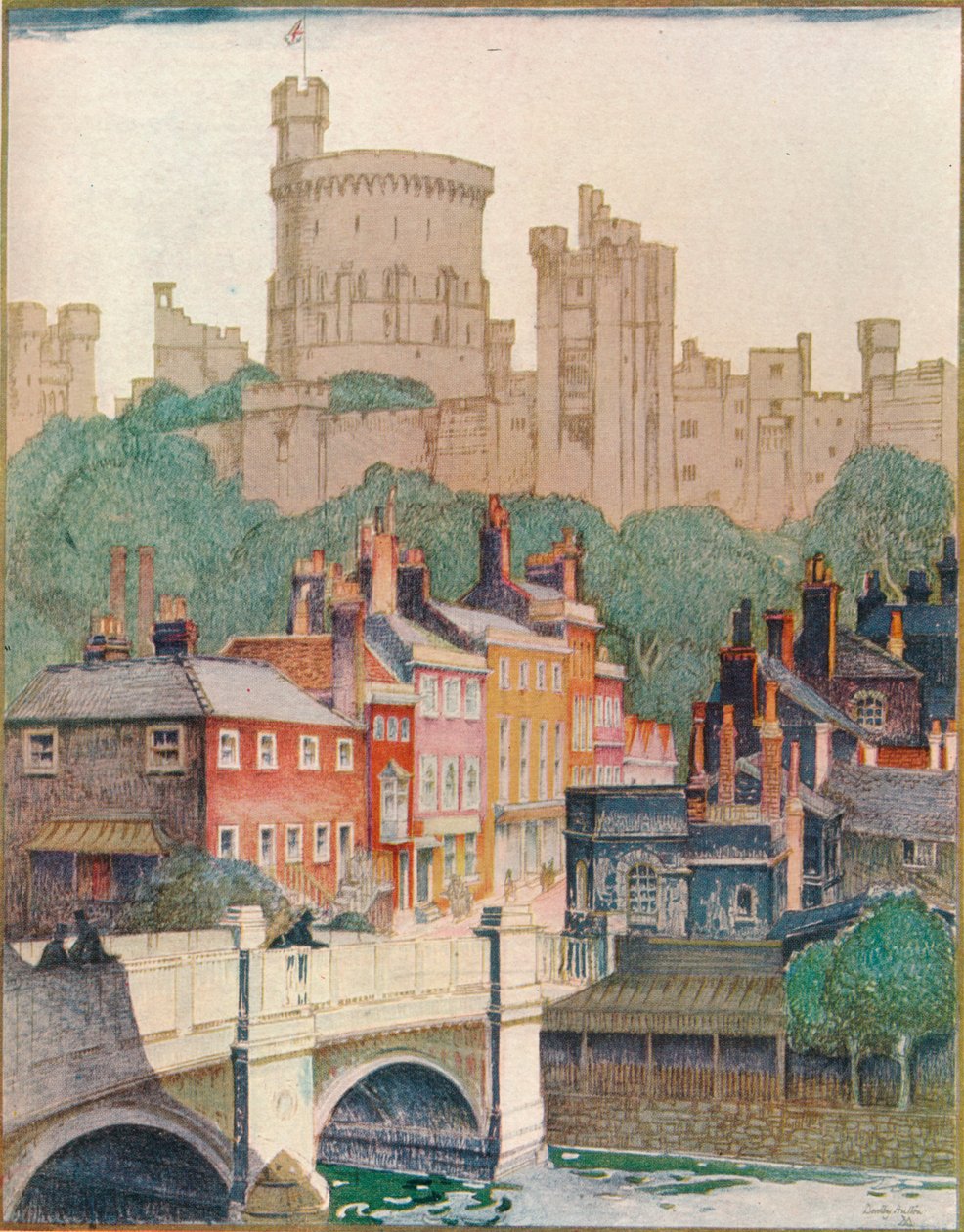Windsori kastély, 1922. 1924 alkotó: Dorothy Hutton