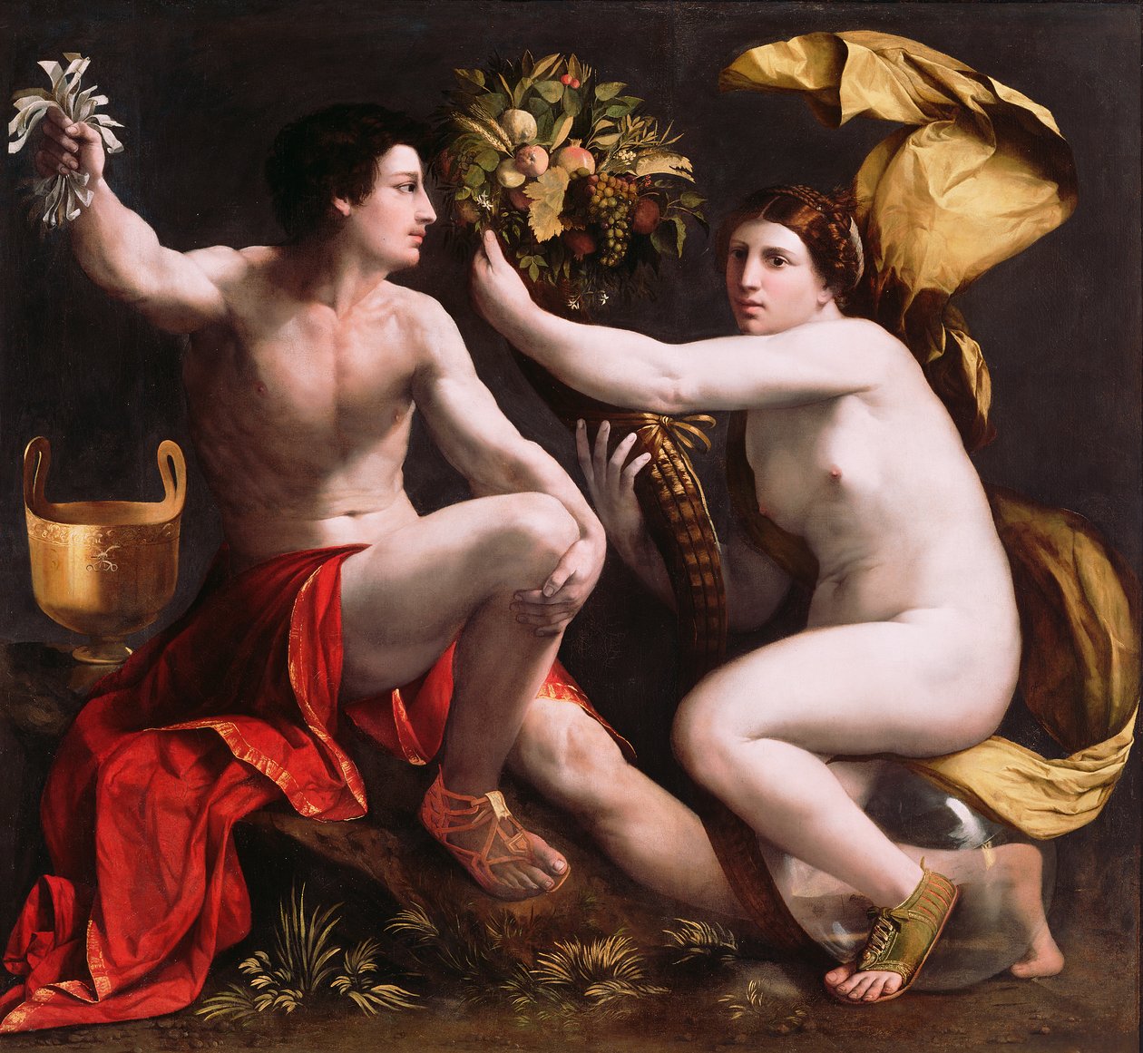 Szerencse allegóriája, 1530 körül (olaj, vászon) alkotó: Dosso Dossi