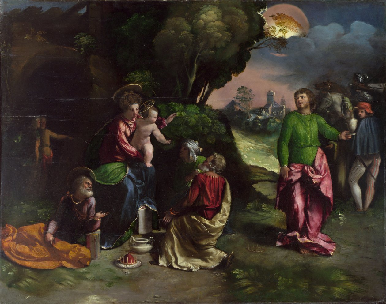 Dossi, Dosso (kb. 1486-1542) A királyok imádása Olaj fán c.1535 National Gallery, London 85,1x108 alkotó: Dosso Dossi