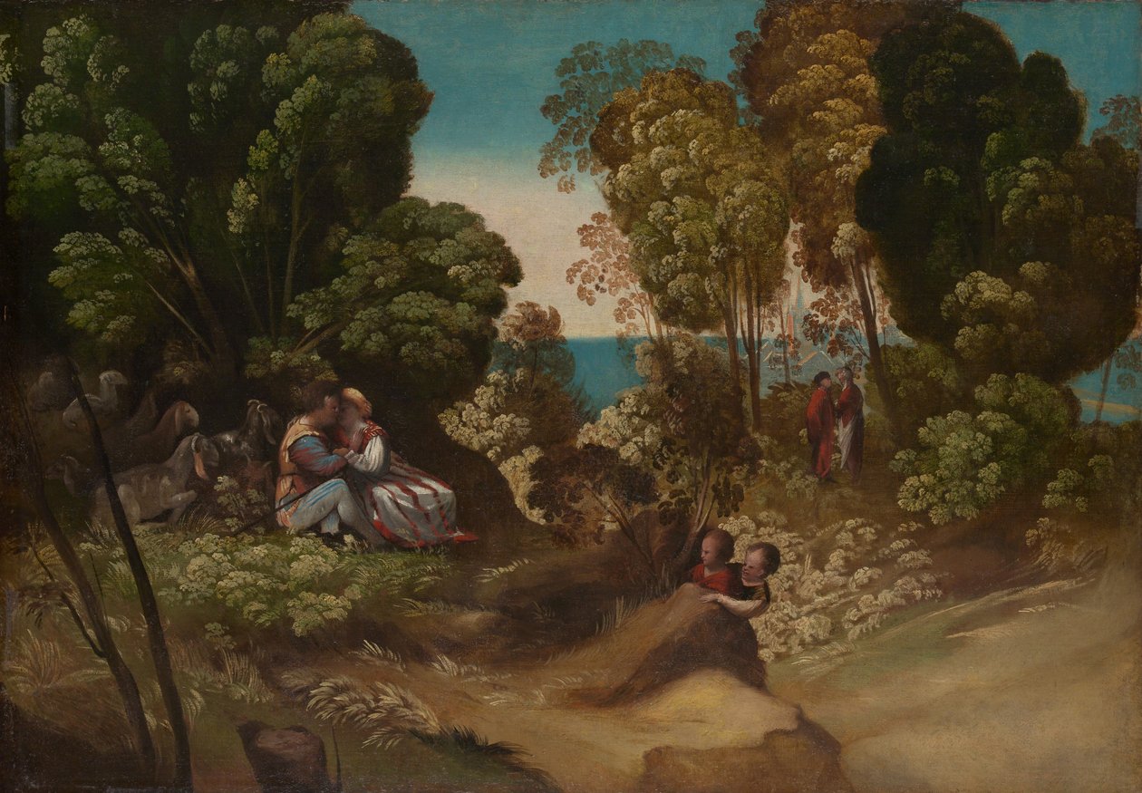 Az ember három kora, 1515-20 körül (olaj, vászon) alkotó: Dosso Dossi