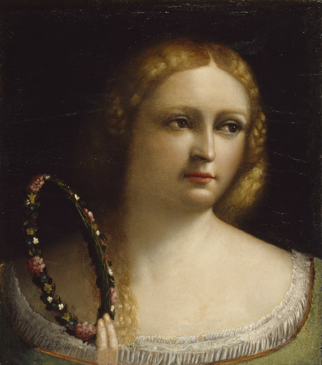 Koszorús koronás nő, 1520-25 alkotó: Dosso Dossi