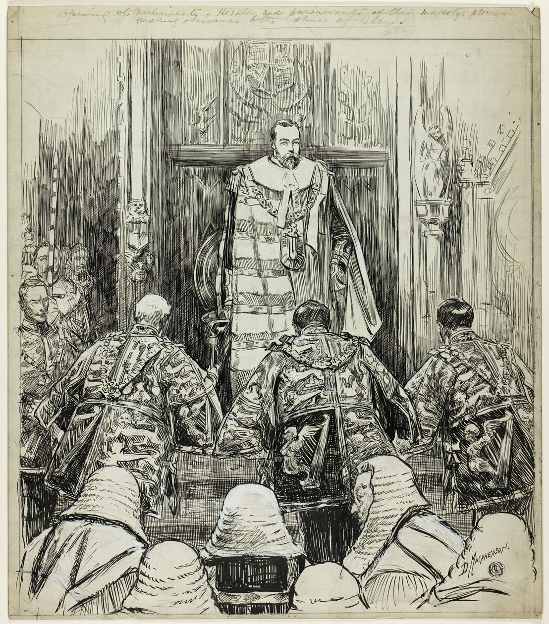 A parlament megnyitása VII. Edward alatt alkotó: Douglas Macpherson