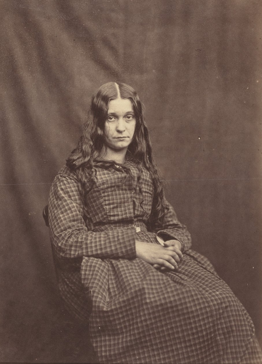 Nő, Surrey County Asylum, c. 1855. alkotó: Dr Hugh Welch Diamond