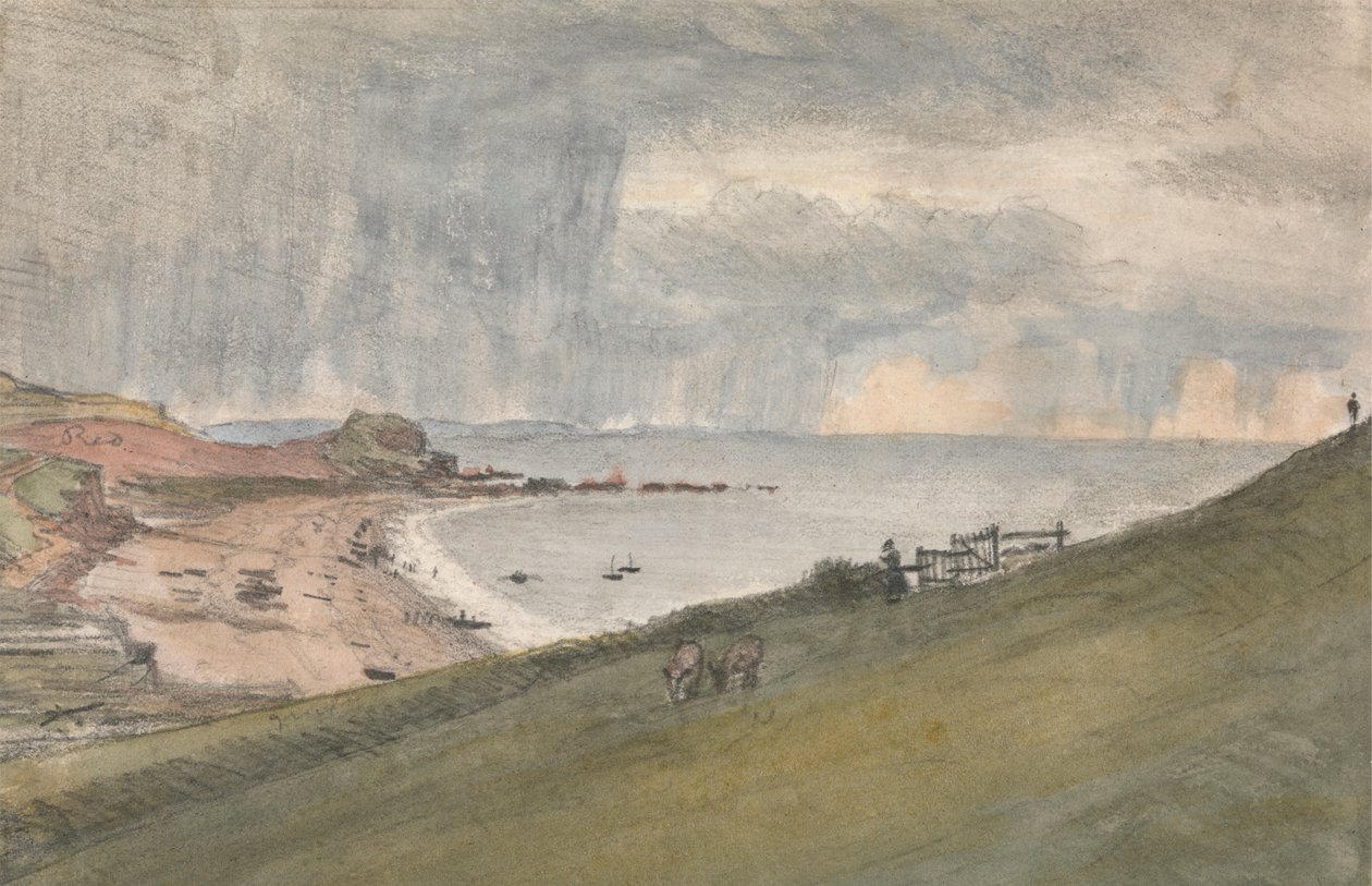 Budleigh, Salterton... Egy egyszerűbb módja annak, hogy leereszkedjünk a szikláról alkotó: Dr. William Crotch