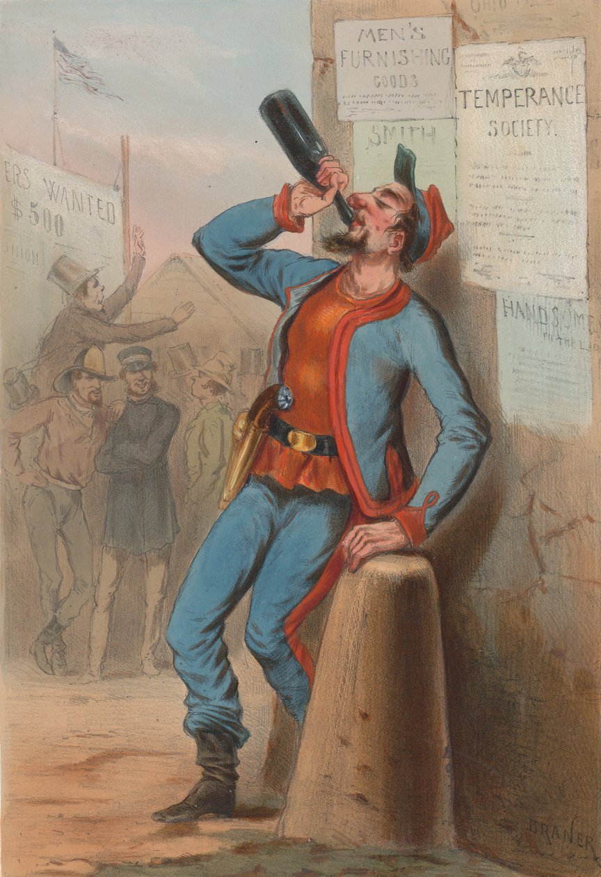 Egyesült Államok 1865 – New-York Fire-Brigade Zouaves, 1865. alkotó: Draner