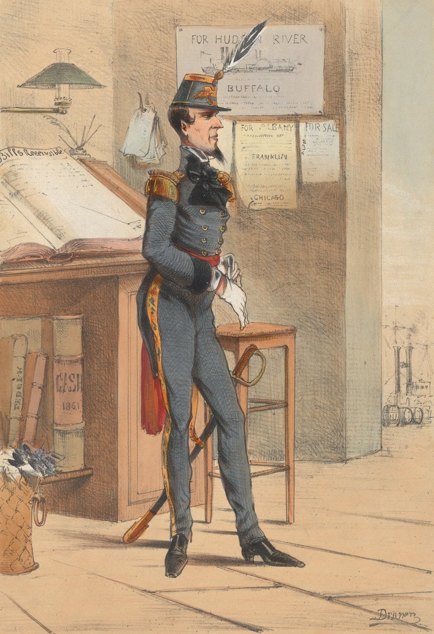Amerikai Egyesült Államok 1865 – 7. reg. New York, 1865. alkotó: Draner