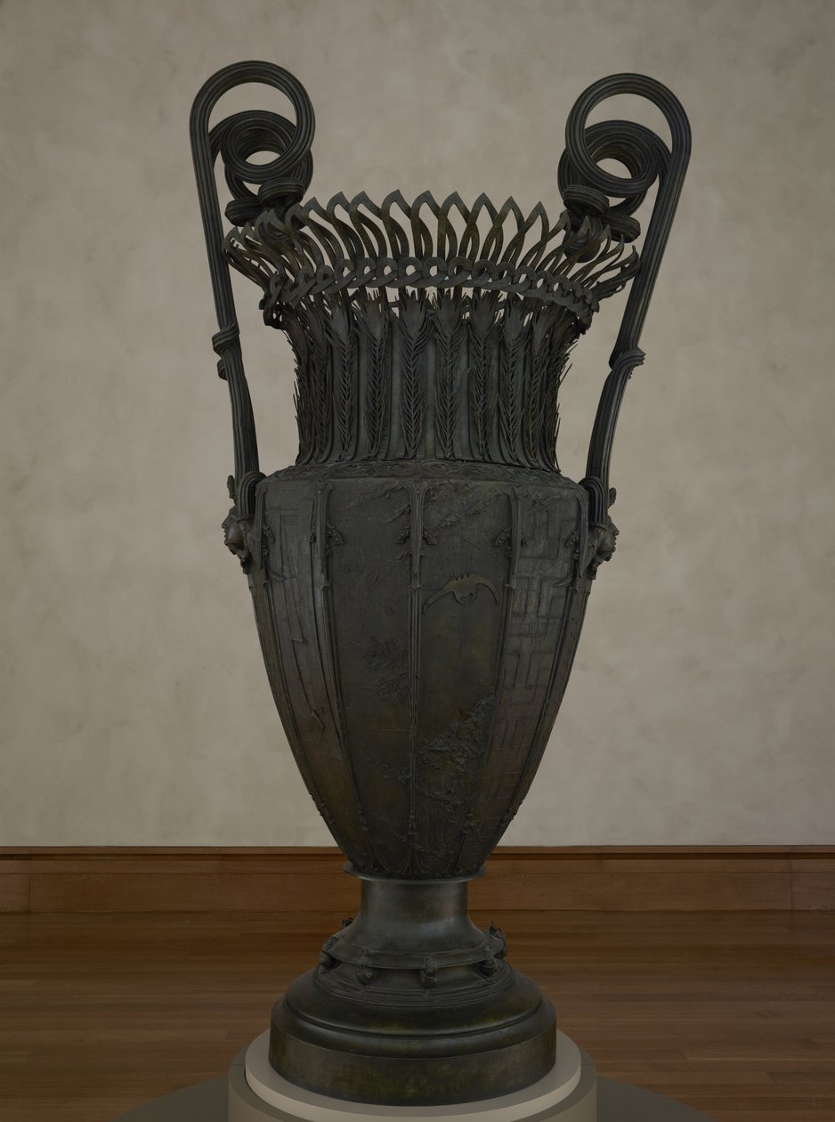 Váza, 1889 (bronz és réz) alkotó: Désiré Ringel d