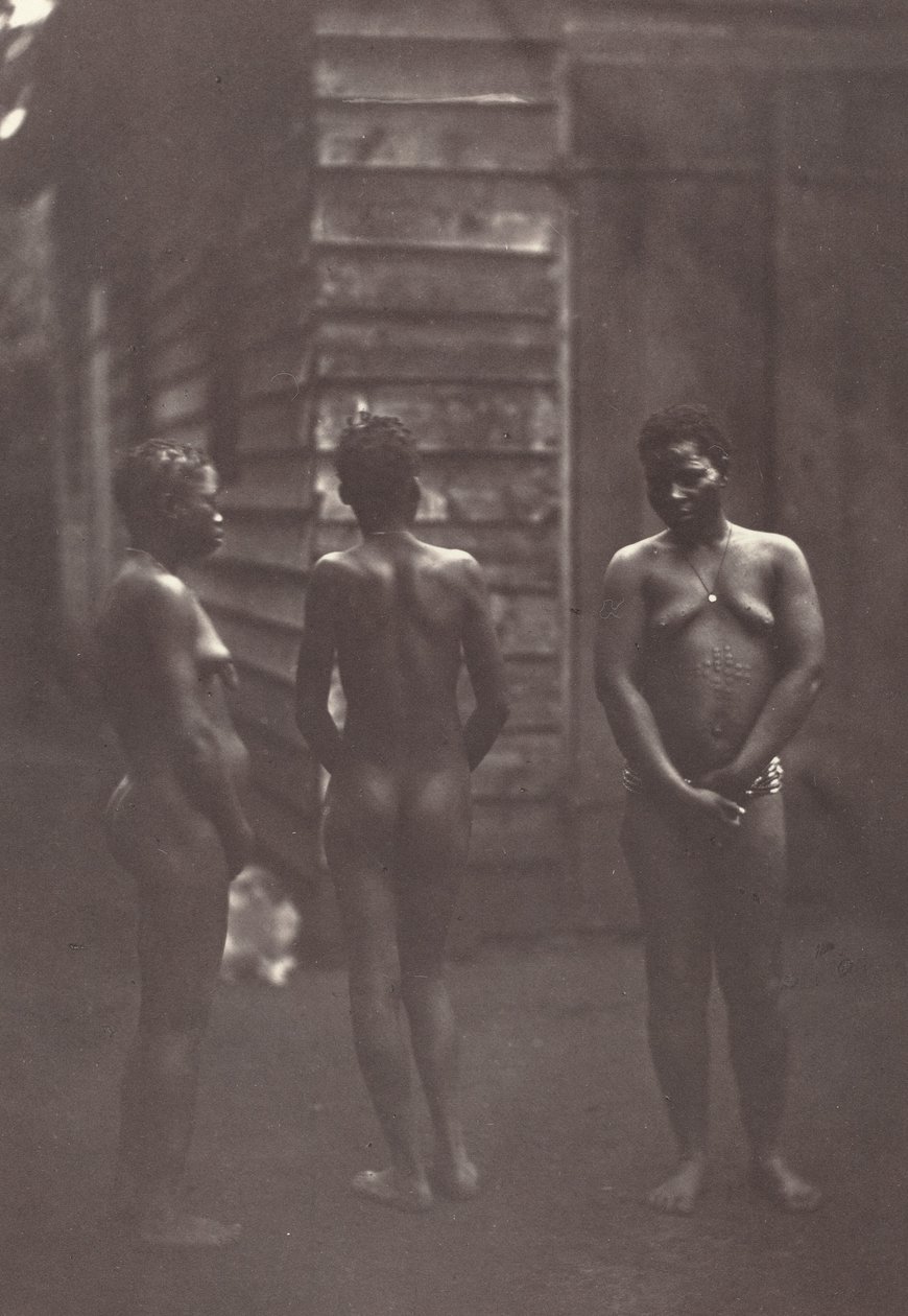 Három madagaszkári nő 30. tábla, 1863. alkotó: Désiré Charnay