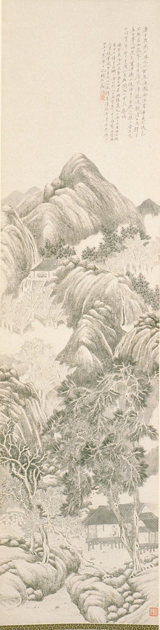 A Purple Plantain Retreat a Tang Yin után alkotó: Du Qian
