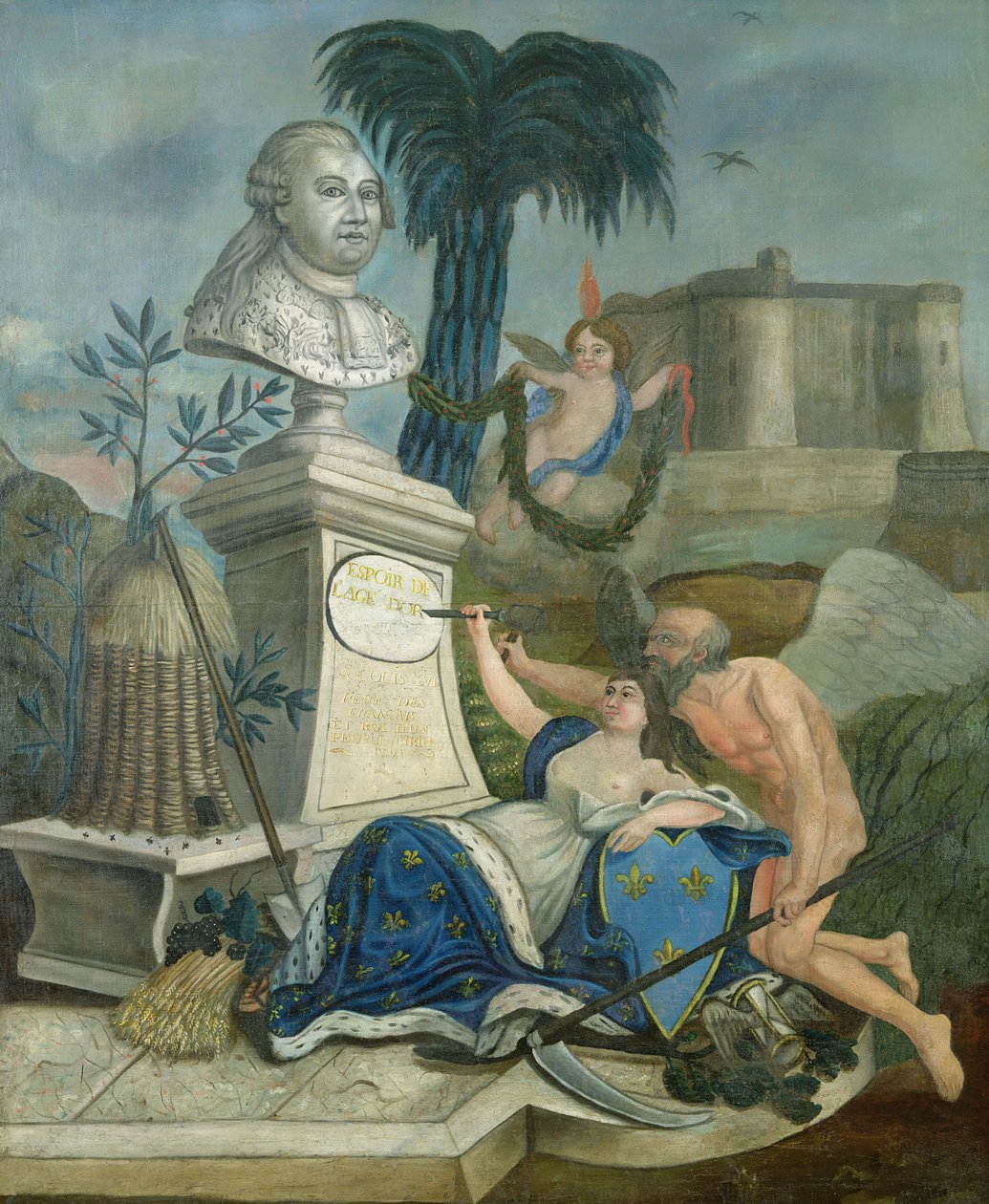 XVI. Lajos, a franciák atyja dicsőítése, 1789 alkotó: Dubois