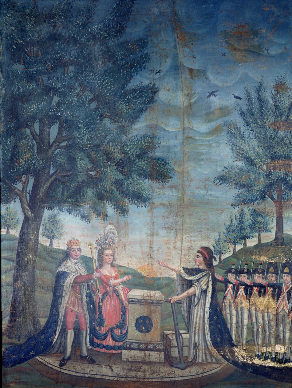 A király, a királynő, a nemzet és a nemzetőr esküje a Szövetség ünnepén, 1790. július 14-én alkotó: Dubois