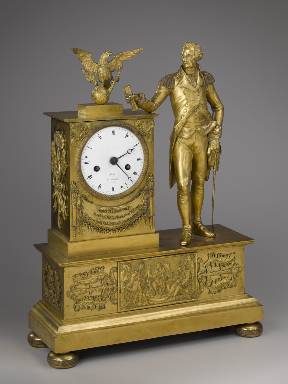 Mantel Clock, 19. század eleji (ormolu aranyozott bronz óraművel) alkotó: Dubuc Dubuc