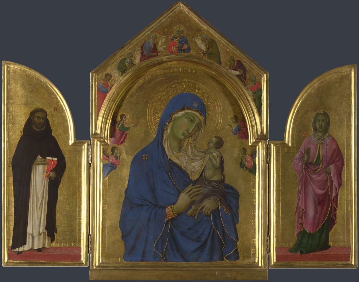 Duccio London triptichon alkotó: Duccio di Buoninsegna