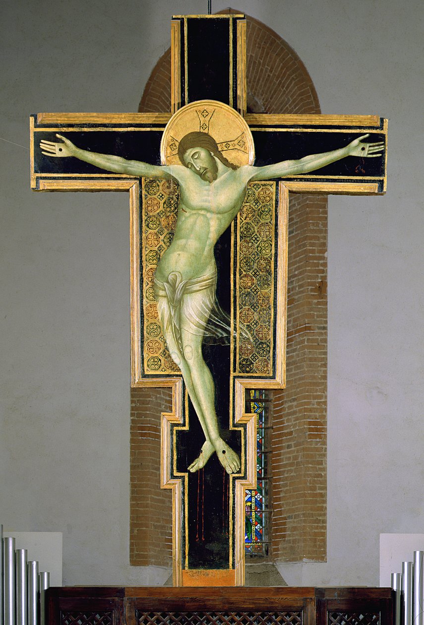 Keresztre feszítés (tempera a panelen) alkotó: Duccio di Buoninsegna