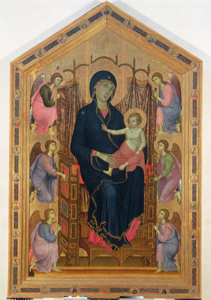 Madonna és gyermeke (Rucellai Madonna) 1285 (tempera a panelen) alkotó: Duccio di Buoninsegna
