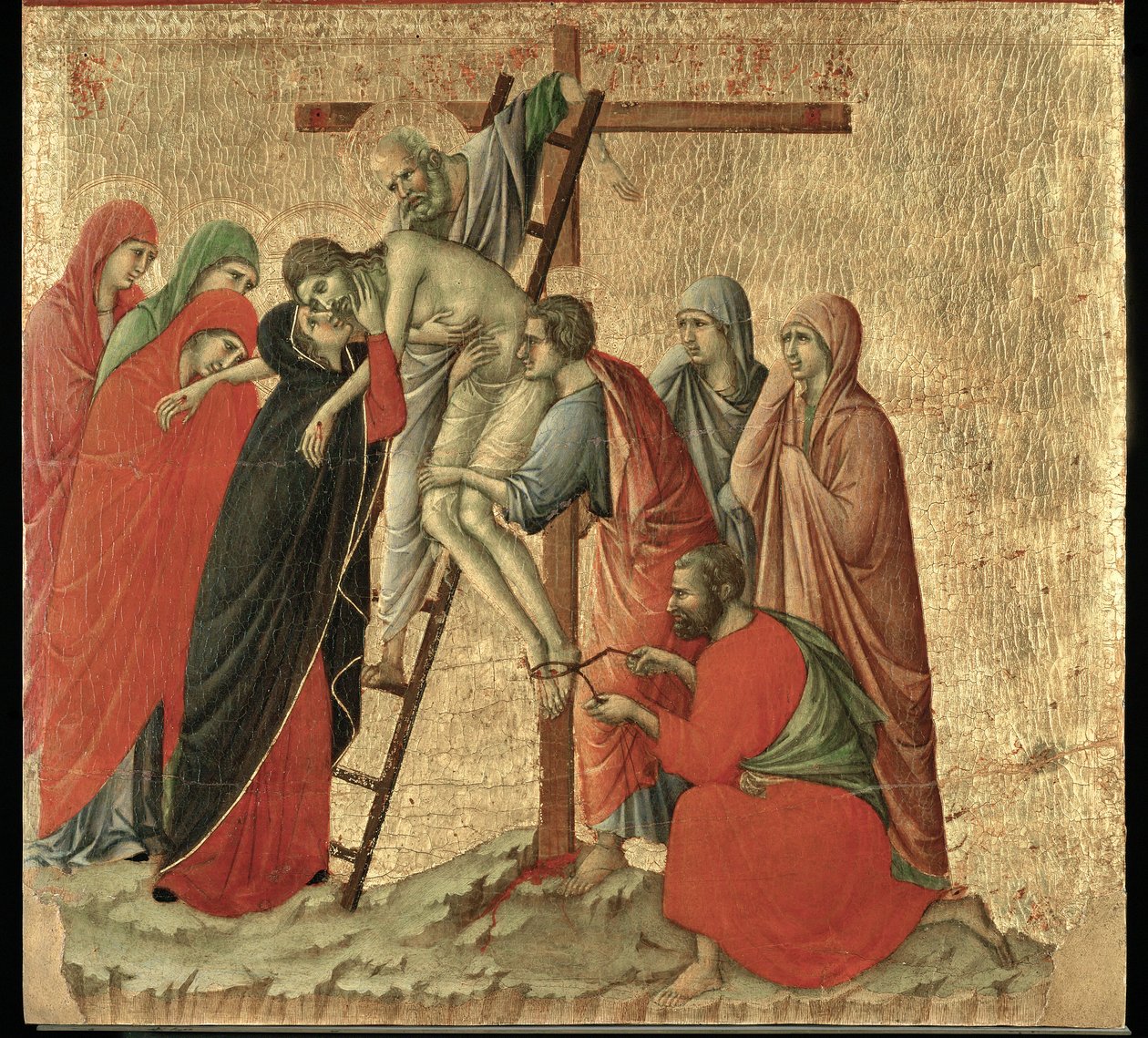 Maesta oltár, 1308-1311-ben a sienai székesegyház számára festett ... alkotó: Duccio di Buoninsegna