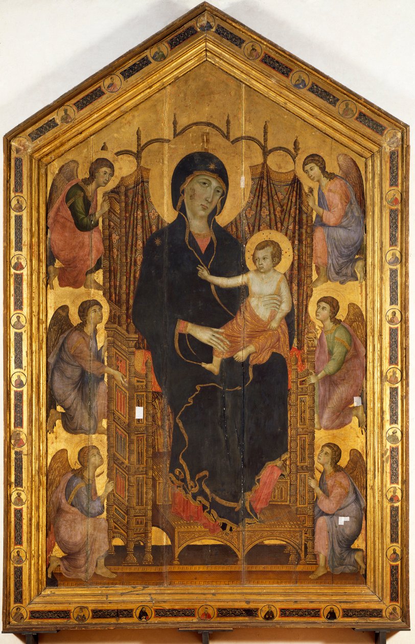 A Madonna Rucellai (Tempera fán alkotó: Duccio di Buoninsegna