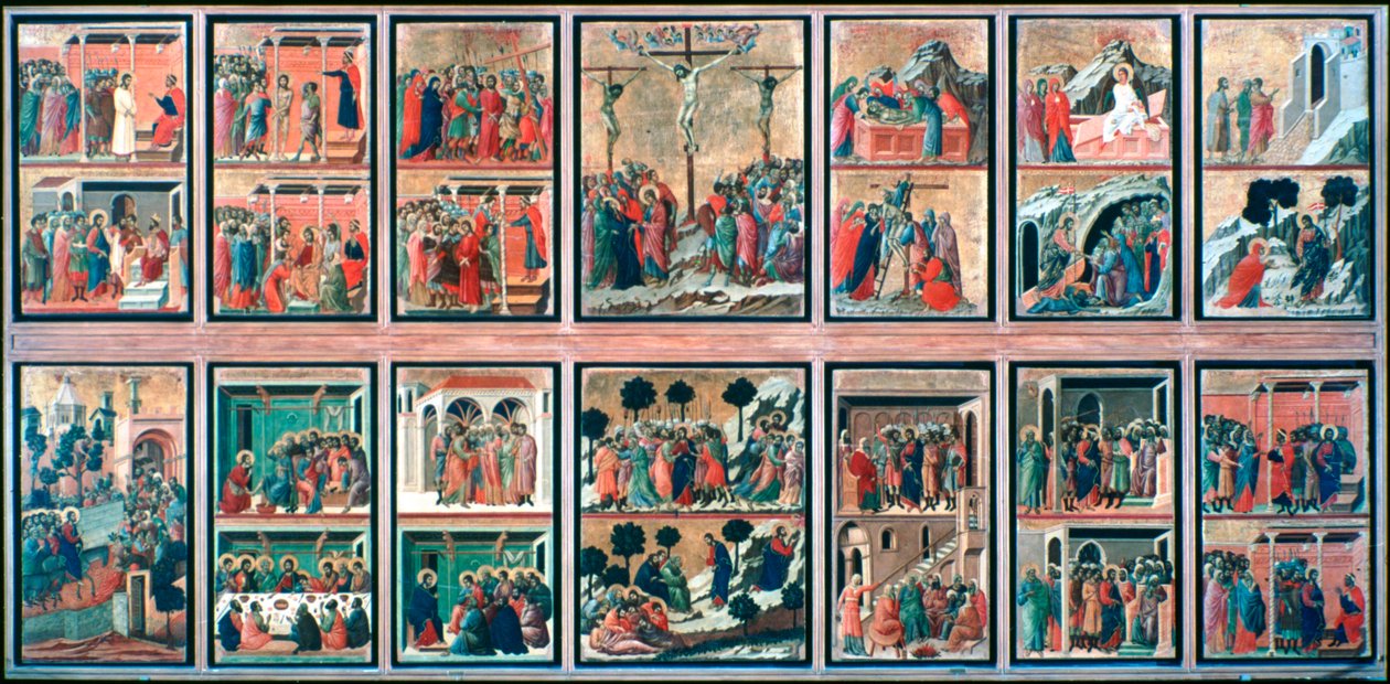 Maesta, A szenvedély történetei, 1308-1311 alkotó: Duccio di Buoninsegna