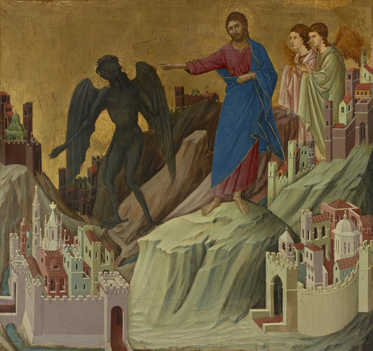 A hegyi kísértés alkotó: Duccio di Buoninsegna