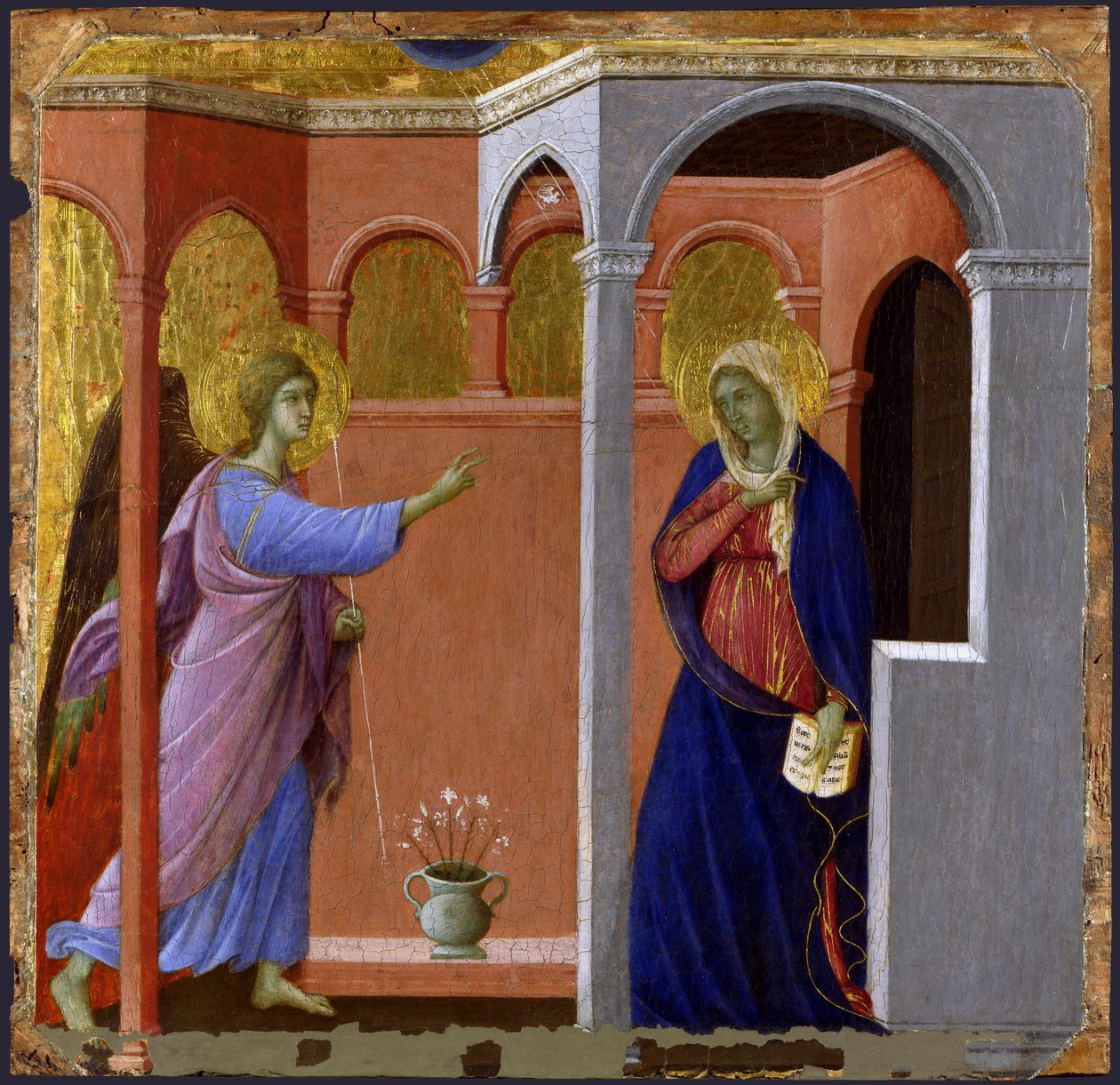 Az Annunciáció alkotó: Duccio di Buoninsegna