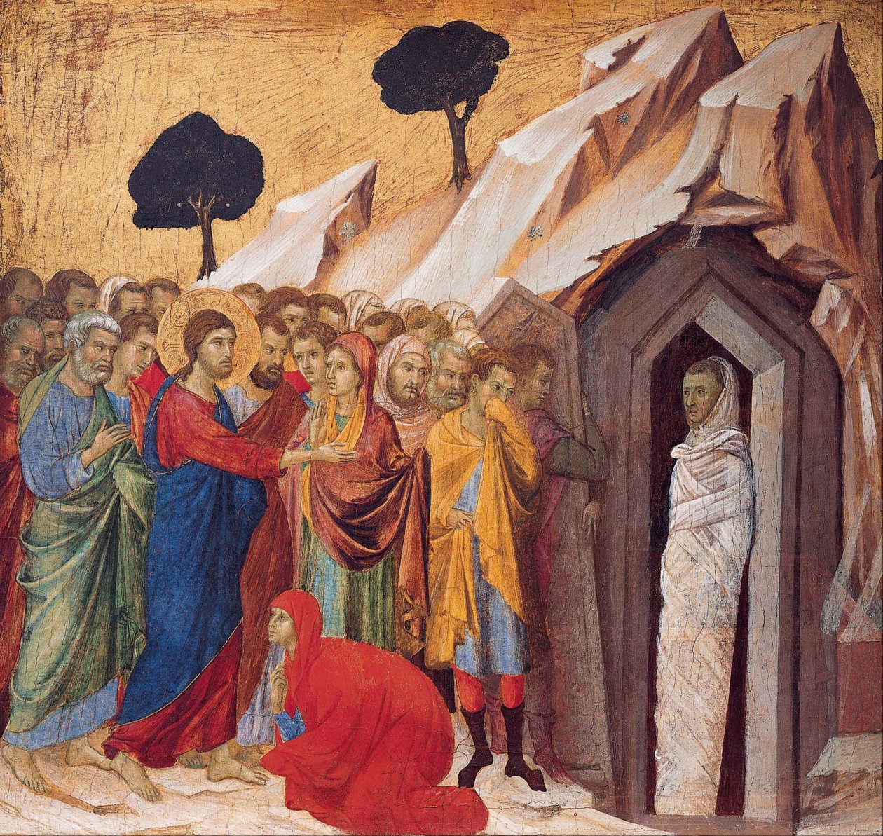 Lázár feltámasztása alkotó: Duccio di Buoninsegna