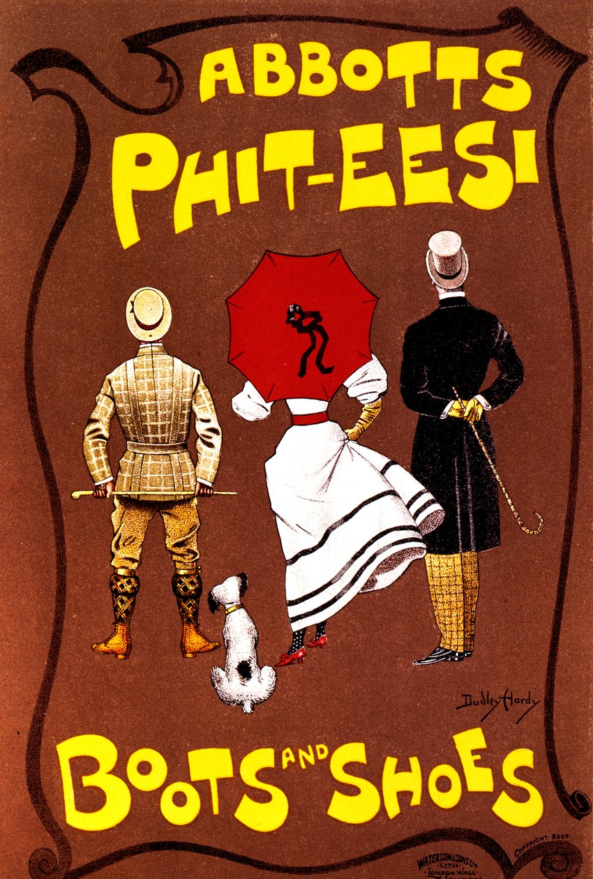 Abbotts Phit-Eesi csizmák és cipők, c1887-1922 alkotó: Dudley Hardy