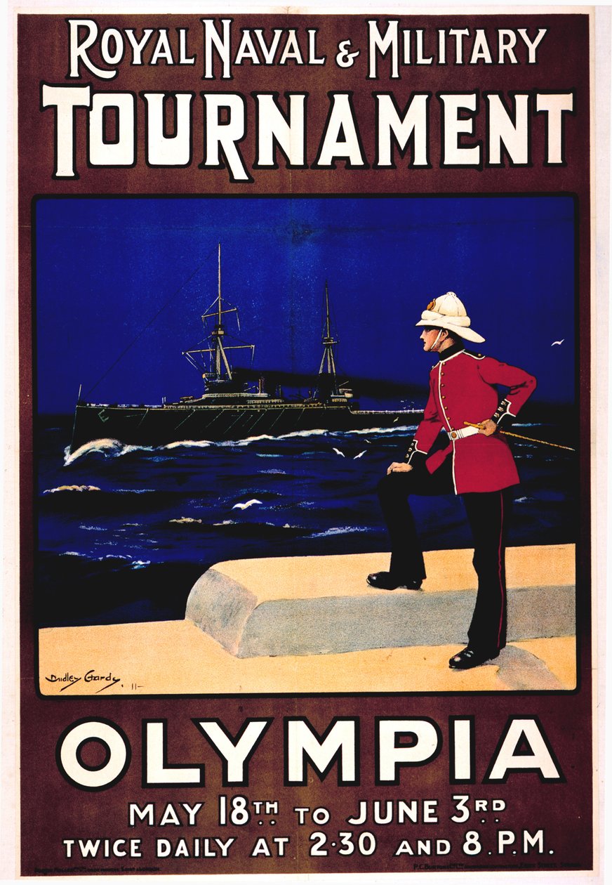 Királyi haditengerészeti és katonai torna, 1911 alkotó: Dudley Hardy