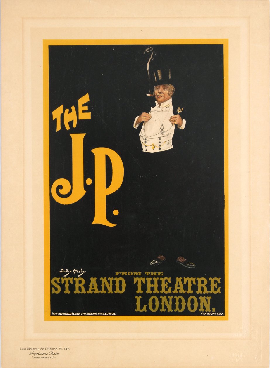 A J.P. a londoni Strand Theatre-ből, 1898. alkotó: Dudley Hardy